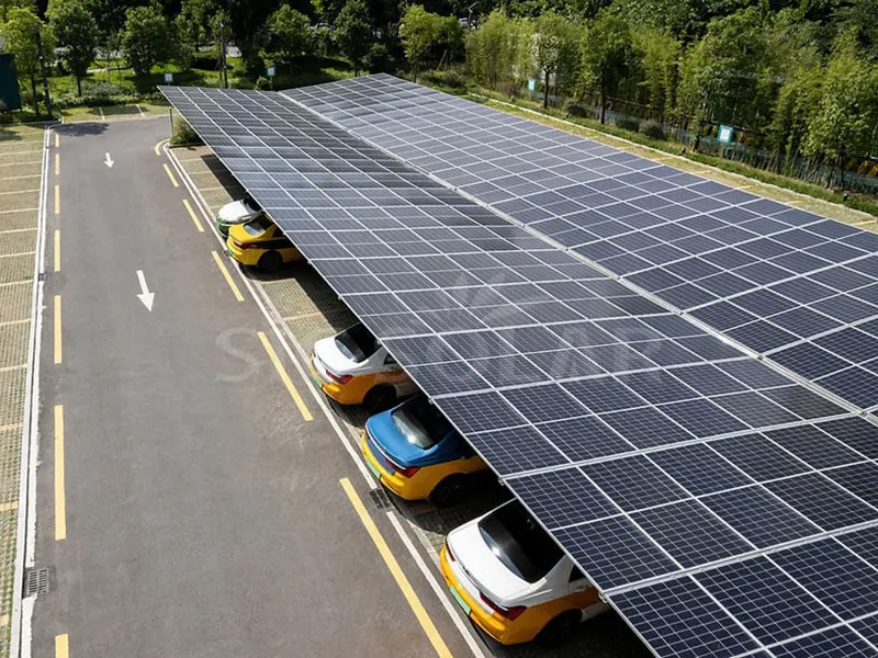 250KW vízálló autóbeálló napelemes rögzítőrendszer a Fülöp-szigeteken