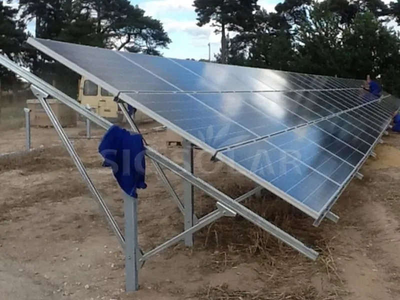 50KW-os Y típusú napelemes földi rögzítőrendszer Indonéziában