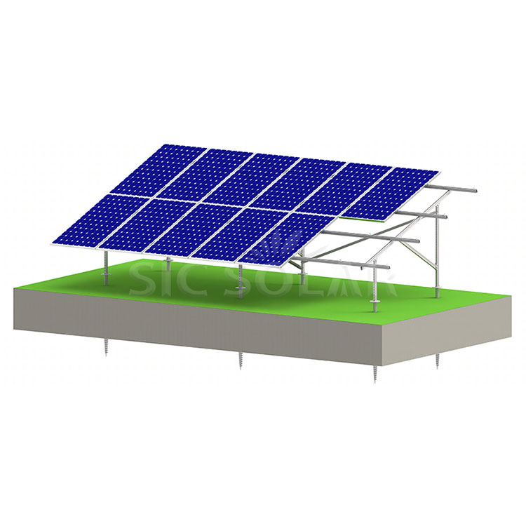 Galvanizált acél napenergia -szerelő rendszer