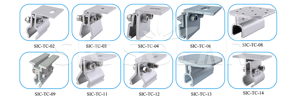Aluminum Standing Seam Roof Clamps